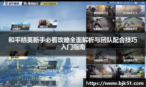 和平精英新手必看攻略全面解析与团队配合技巧入门指南