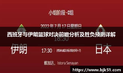 西班牙与伊朗篮球对决前瞻分析及胜负预测详解
