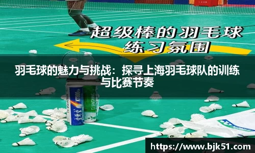 羽毛球的魅力与挑战：探寻上海羽毛球队的训练与比赛节奏