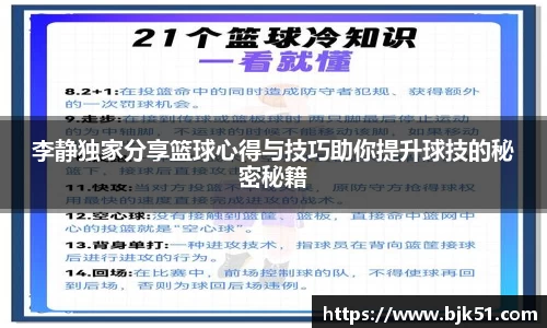 李静独家分享篮球心得与技巧助你提升球技的秘密秘籍
